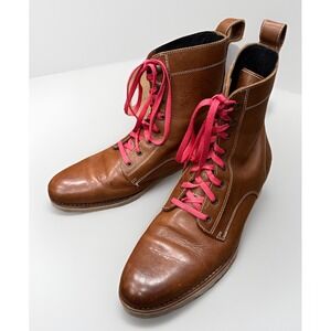 Helm Brand Jakob Leather Work Boots Crepe Sole Size 14 Good Preowned Condition